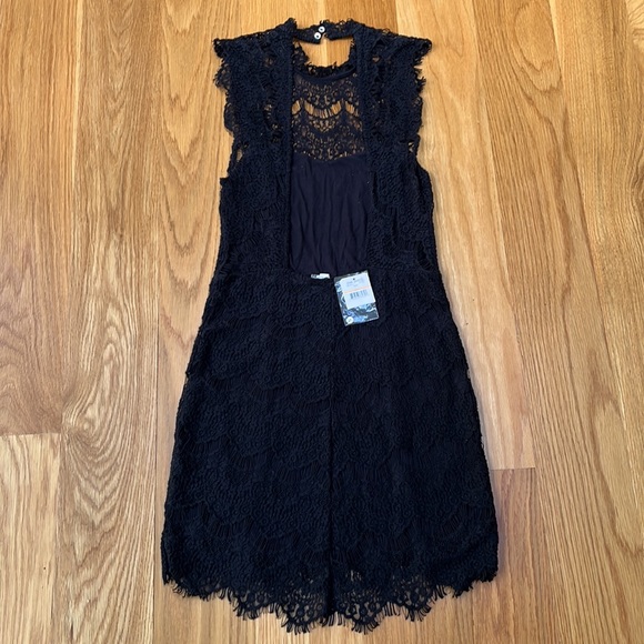 NWT Free People Black Lace Dress Size Small - Picture 13 of 15